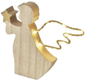 Decorazione natalizia a LED, 8 LED, alimentata da 2 batterie AAA — Angelo