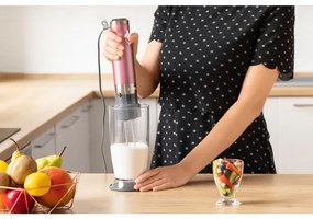 Sencor - Frullatore a immersione 4in1 1200W/230V acciaio inox/rosa