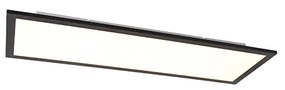Plafoniera nera 80 cm inclusa LED con telecomando - LIV