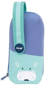 Astuccio Scuola Milan Animals Azzurro 22,5 x 11,5 x 11 cm
