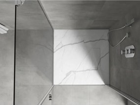 Mexen Hugo piatto doccia quadrato SMC 90 x 90 cm, pietra bianca - 42159090