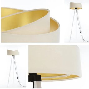 Lampada da terra GALAXY 1xE27/60W/230V color crema/bianco