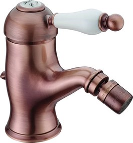 Rubinetto per bidet getto laminare cristallino OXFORD HUBER rame spazzolato satinato