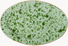 Piatto da portata ovale in ceramica fatto a mano Pois