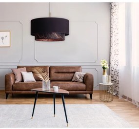 Duolla - Lampadario a sospensione con filo NANTES 1xE27/15W/230V diametro 45 cm nero/rame