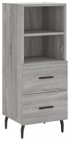 Credenza grigio sonoma 34,5x34x90 cm in legno multistrato