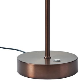 Lampada da tavolo di design bronzo scuro con LED dimmerabile - Joya