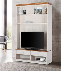 Set TV in legno di pino bianco 140x223 cm Anita - Støraa
