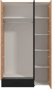 CADDIE - armadio tre ante moderno minimal in legno