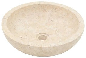 Mobile vanità bagno e lavandini marmo crema legno massello teak