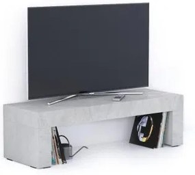 Porta Tv Evolution 120x40, Grigio Cemento