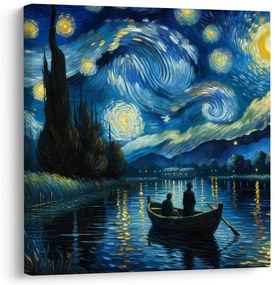 Quadro su tela – Notte magica sull’acqua
