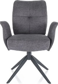 Sedia Wing Brego grigio18/nero