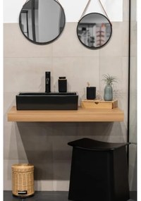 WENKO 25298100 - Dispenser di sapone ROTELLO 8,9x12,7 cm nero/marrone