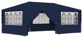 Gazebo Professionale con Pareti 4x6 m Blu 90 g/m²