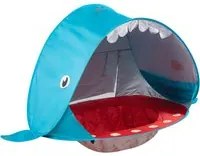 Tenda da Gioco per Bambini 120x83x70 cm con Piscinetta Balena Blu