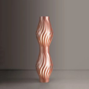 Piantana Moderna Helios Polilux ® Rame 2 Luci E27 H123Cm