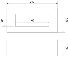 Block Led 13W 1210Lm 4000K