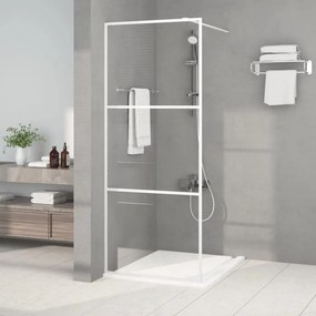 Parete Doccia Walk İn Bianca 80x195 Cm Vetro Trasparente Esg /