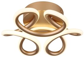 Globo 67386-24CH - Lampada LED da soffitto MELISAND 24W/230V Ø 26 cm oro