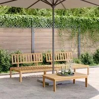 Divani Centrali da Giardino Pallet 2pz Legno Massello di Acacia 3209307