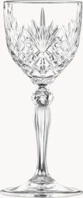 Set di 6 bicchieri da vino in cristallo Melodia