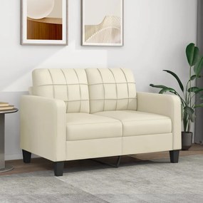 Divano A 2 Posti Crema 120 Cm İn Similpelle /