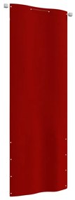 Paravento Per Balcone Rosso 80x240 Cm İn Tessuto Oxford /