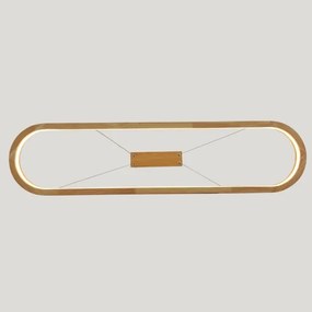 Brilagi - Lampada a sospensione con cavo LED UMEA WOOD LED/40W/230V 90x22 cm, legno di caucciù