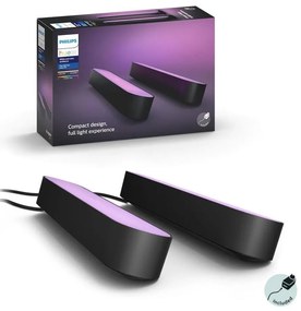 Philips - SET 2x Lampada da tavolo dimmerabile LED RGB Hue AMBIANCE LED/6W/230V