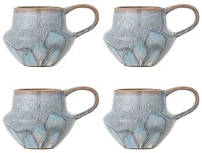 Tazze in set azzurre in gres 4 pz 300 ml Bessie – Bloomingville