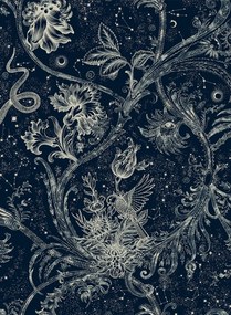 Coordonne Carta da parati Neo-Mithology - Navy
