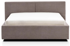 Letto matrimoniale imbottito marrone chiaro rete non inclusa 140x200 cm Cube – Meise Möbel