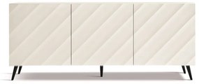 Madia 180 cm in legno Bianco 3 ante e 5 piedini - KALLA