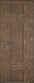 Porta interna a battente Barn in legno di abete colore rovere, L 70 x H 210 cm, apertura reversibile