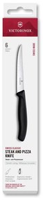 Victorinox - Set di coltelli da bistecca SWISS CLASSIC 11 cm 6 pezzi nero