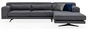 Divano angolare grigio scuro, angolo destro Jivago - Artie