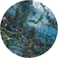 KEK Amsterdam Carta da parati panoramica Tropical Landscapes Blue Circle - M - 1.9m
