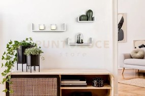 Ava set di 3 mensole 42,5 cm 32,5 cm 22,5 cm colore bianco