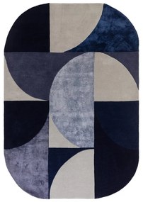 Tappeto in lana blu scuro 200x300 cm Indigo - Asiatic Carpets
