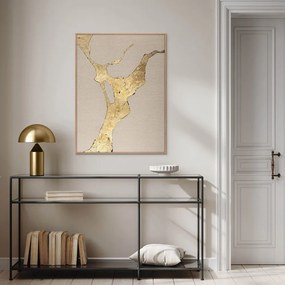 Quadro dipinto a mano 90x120 cm Wild Horizon Gold - Malerifabrikken
