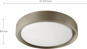 Brilagi - Lampada LED dimmerabile MATTEO LED/48W/230V 3000-6500K Ø 41 cm taupe + telecomando
