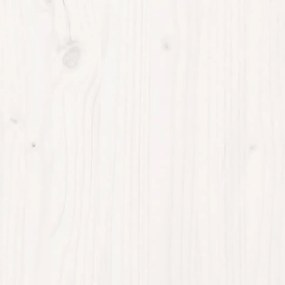 Giroletto con testiera bianco 120x200 cm legno massello di pino