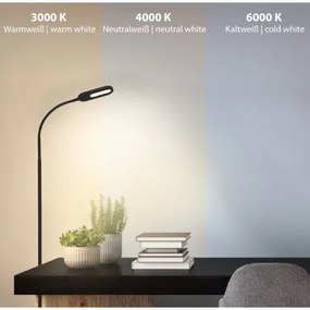 Briloner 1297-015 - Lampada da terra flessibile LED dimmerabile LED/6,6W/230V