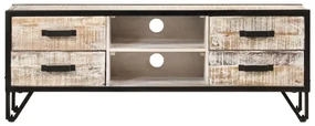 Mobile porta tv 110x30x41 cm in legno massello di acacia