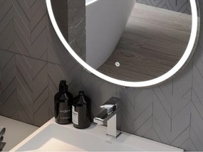 Mexen Gobi specchio da bagno retroilluminato, rotondo 70 cm, LED 6000K, antiappannamento - 9801-070-070-611-00