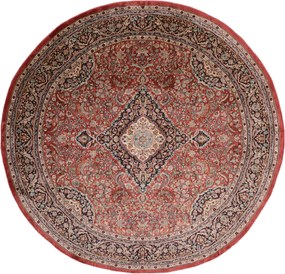 Cashmere Silk Tappeto 180 x 180 (Indian) Annodato A Mano