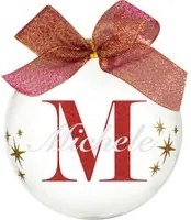 Pallina natale con nome Michele 10cm