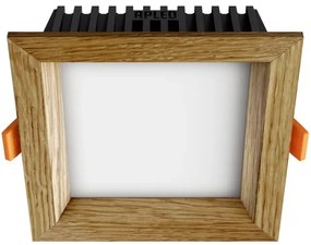 APLED - Lampada LED SQUARE WOODLINE LED/6W/230V 3000K 12x12 cm quercia legno solido