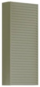 Pensile bagno Pixel laccato opaco verde salvia, 1 anta apertura da sinistra P 17 x L 30 x H 80 cm